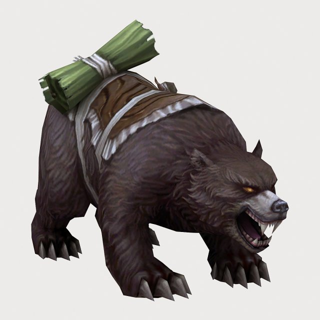 Low poly 3D Monster – Bear 02 3D Model