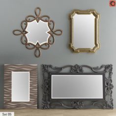 Mirror Collection Set 05 3D Model