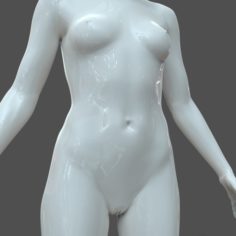 CAD Realistic Casual Woman Model with genital details F1P1D2V1 3D Model