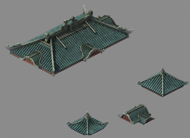 Building – Decoration – Roof 13 3D Model