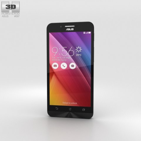 Asus Zenfone Go ZC451TG Charcoal Black 3D Model