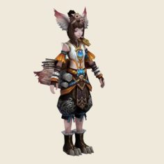 Little Fox Girl – Cloth Set 01 3D Model