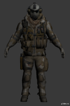 winter soldier-medic 3D Model