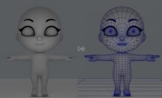 Cartoon Child 3D Model
