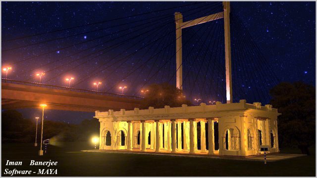Princep Ghat – The Historical Monument of KOLKATA Free 3D Model