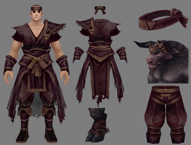 Cloth Set – Male 04 3D Model