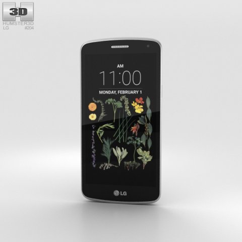 LG K5 Silver 3D Model