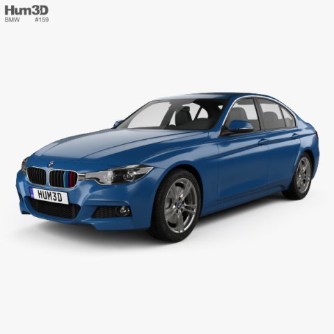 BMW 3 Series F30 M Sport 2015 3D Model