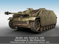 StuG III – AusfG – 429 – Mid Production 3D Model