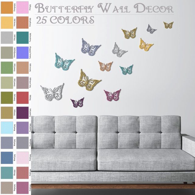 Butterfly Wall decoration – Wall art 3D Model