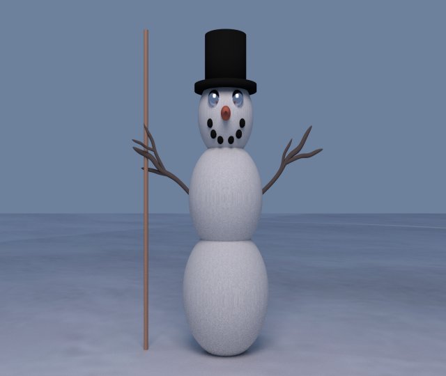 Snowman 3D Model