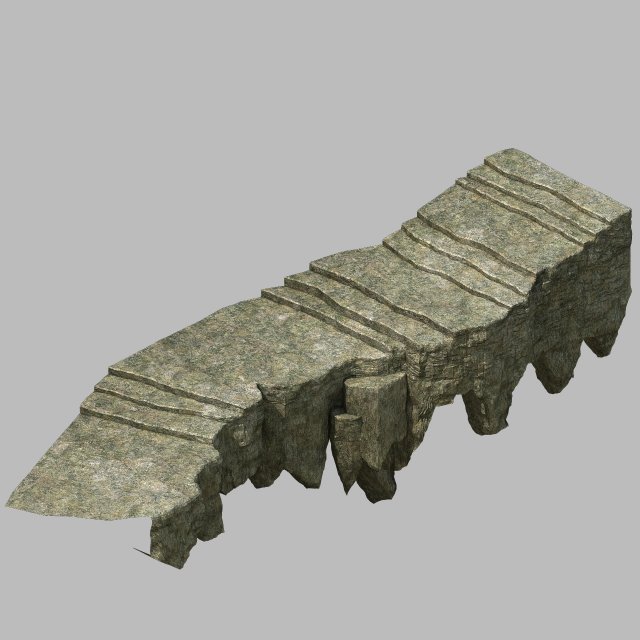One hundred thousand mountains – stone staircase 3D Model