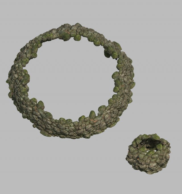 Mountain – moss – rocks 11 3D Model