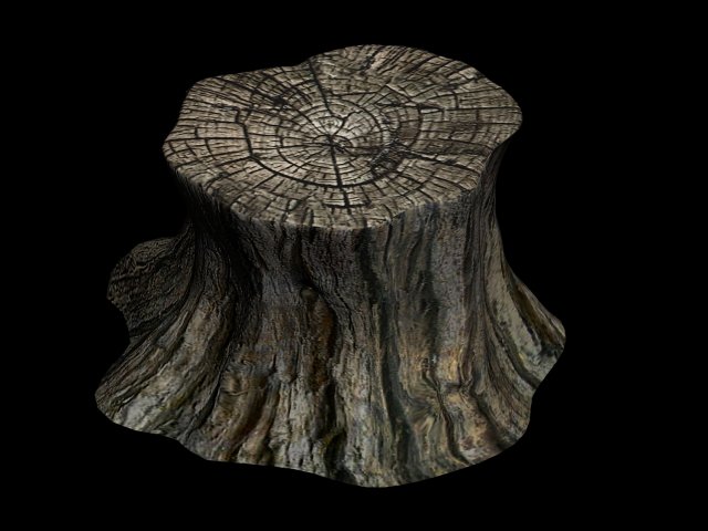 Journey to the West – stump 01 3D Model