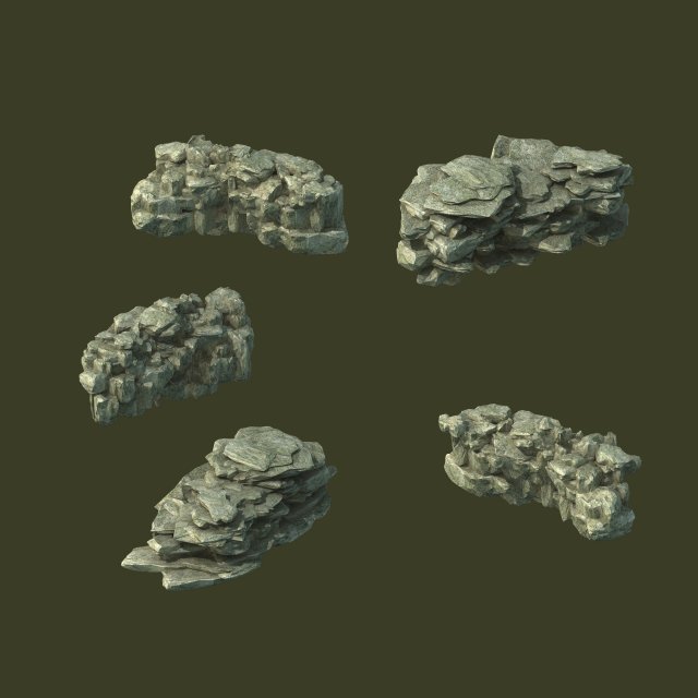 Mountain – Cliff – Stone 11 3D Model