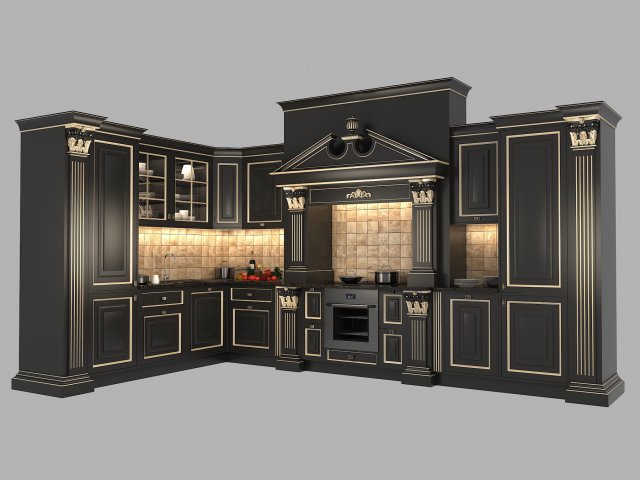 Classic Kitchen Design 3 3D Model
