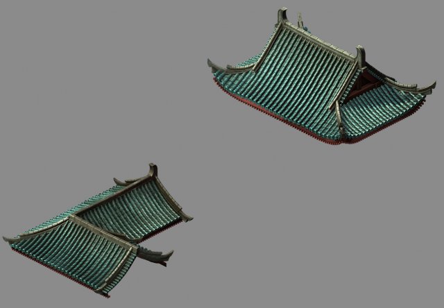 Building – Decoration – Roof 02 3D Model