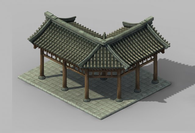 Chang an City – Medical Hall Corridor 11 3D Model