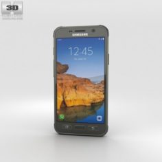 Samsung Galaxy S7 Active Camo Green 3D Model