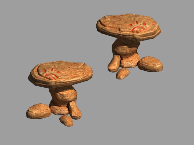 Desert – Mountain – Wind Stone 10 3D Model