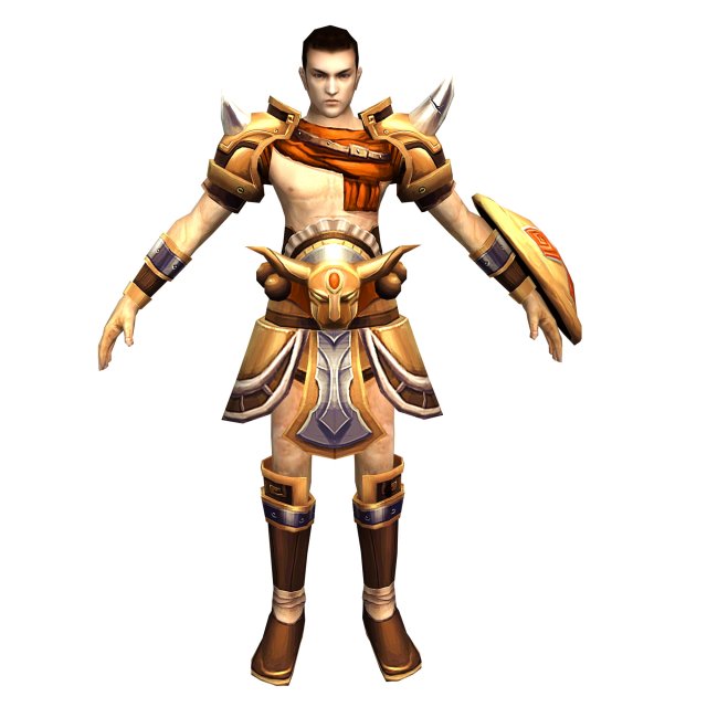 Game 3D Character – Male Warrior 3 3D Model