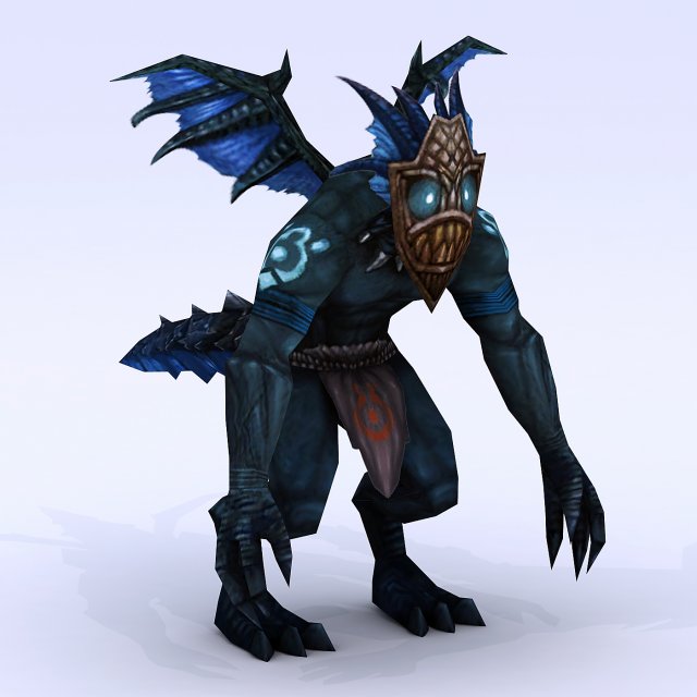 Low poly 3D Monster – Witch God 02 3D Model