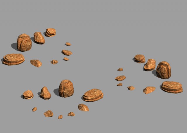 Desert – Mountain – Wind Stone 13 3D Model