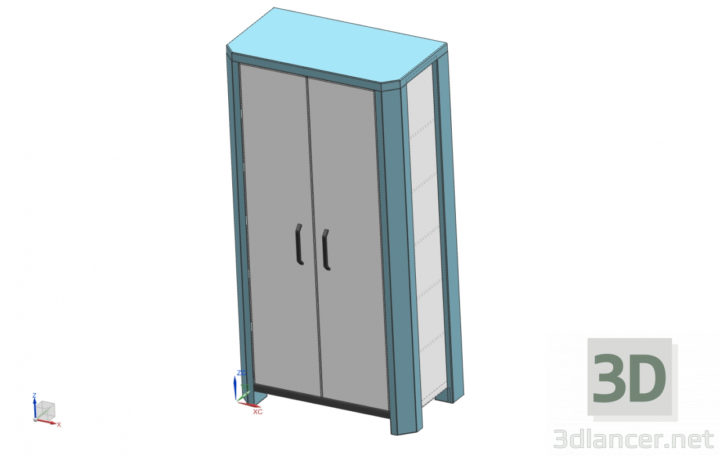 3D-Model 
Industrial cabinet