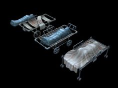 Church Hospital – Body Cart 01 3D Model