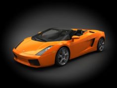Lamborghini Gallardo 2011 Spyder 3D Model
