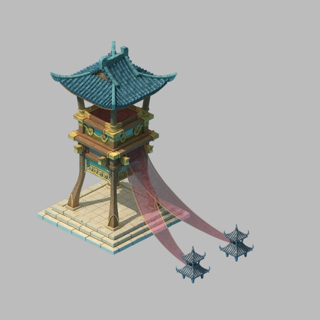 Main City Inn – Tower 01 3D Model