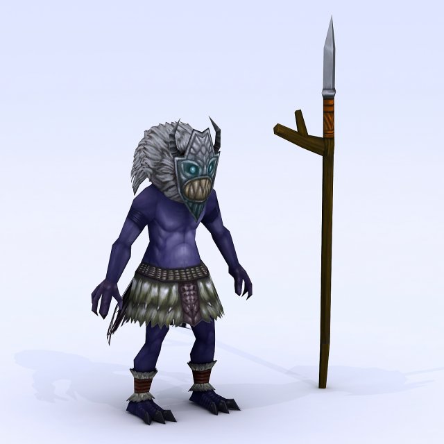 Low poly 3D Monster – Wuyang Shennu 3D Model