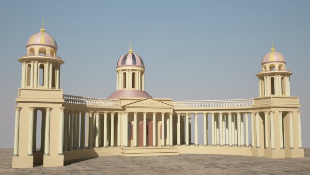 Kazan Cathedral Russian famous symbol St Petrsburg 3D Model