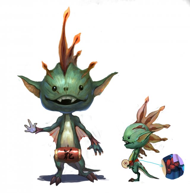 Low poly 3D Monster – Flower Fairy 02 3D Model