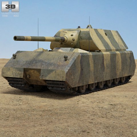 Panzer VIII Maus 3D Model