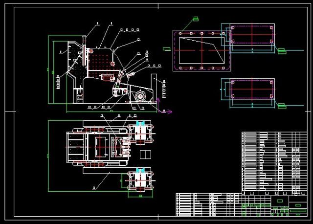 CF6501615 Impact Crusher Complete Drawing 3D Model