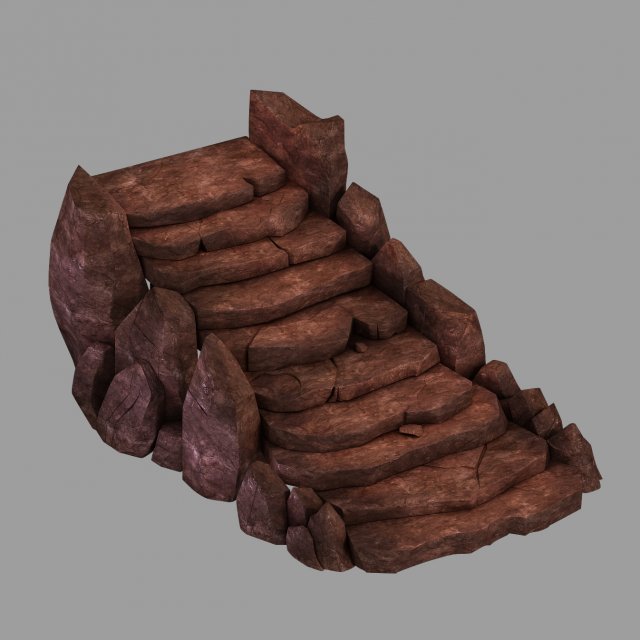 Not Zhoushan – Volcano – Stone Ladder 01 3D Model