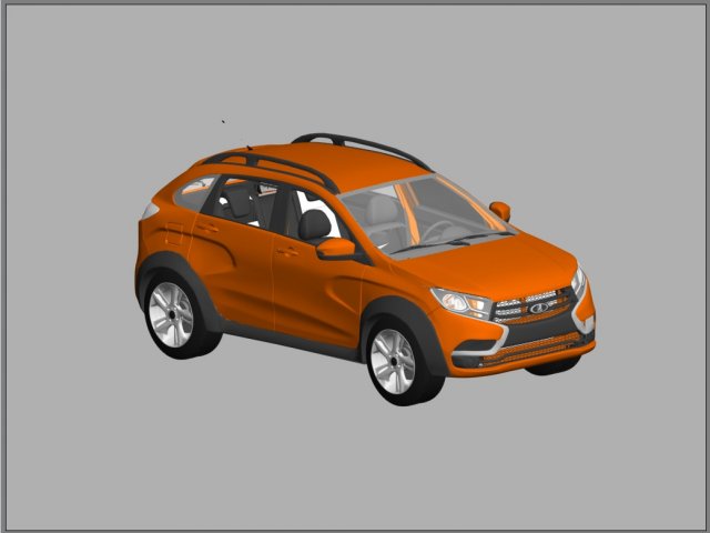 Lada XRay 2015 3D Model