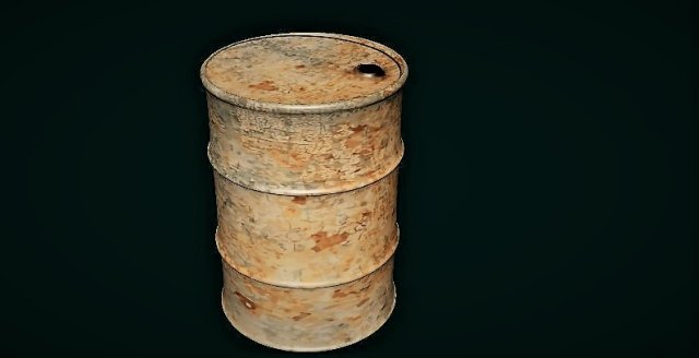 Fire Barrel 3D Model