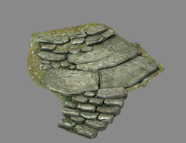 New Village – stone steps 03 3D Model