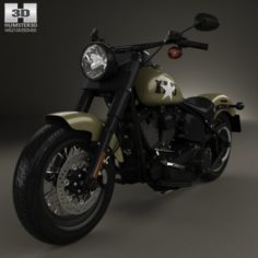 Harley-Davidson Softail Slim 2016 3D Model
