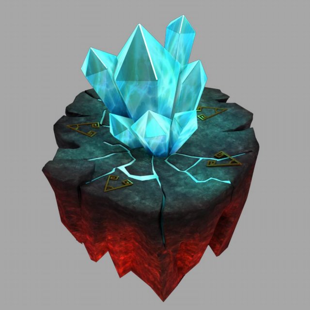 Lava Hell – Crystal 32 3D Model