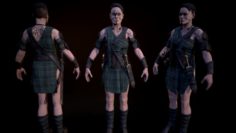 Celtic Warrior 3D Model