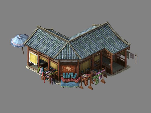 Journey to the West – clothing shop 3D Model