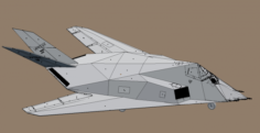 F117 Stealth 3D Model