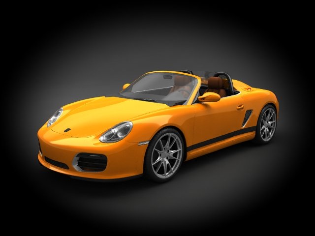 Porsche Boxter Spyder 2011 3D Model