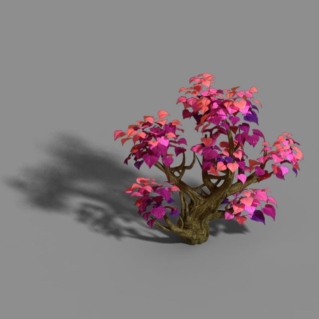 Capital – pink tree 01 3D Model