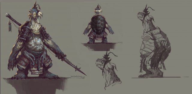 Low poly 3D Monster – Tortoise Overseer 02 3D Model