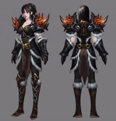 Armor Suit – Female 21 3D Model
