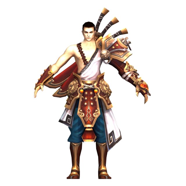 Game 3D Character – Male Warrior 05 3D Model